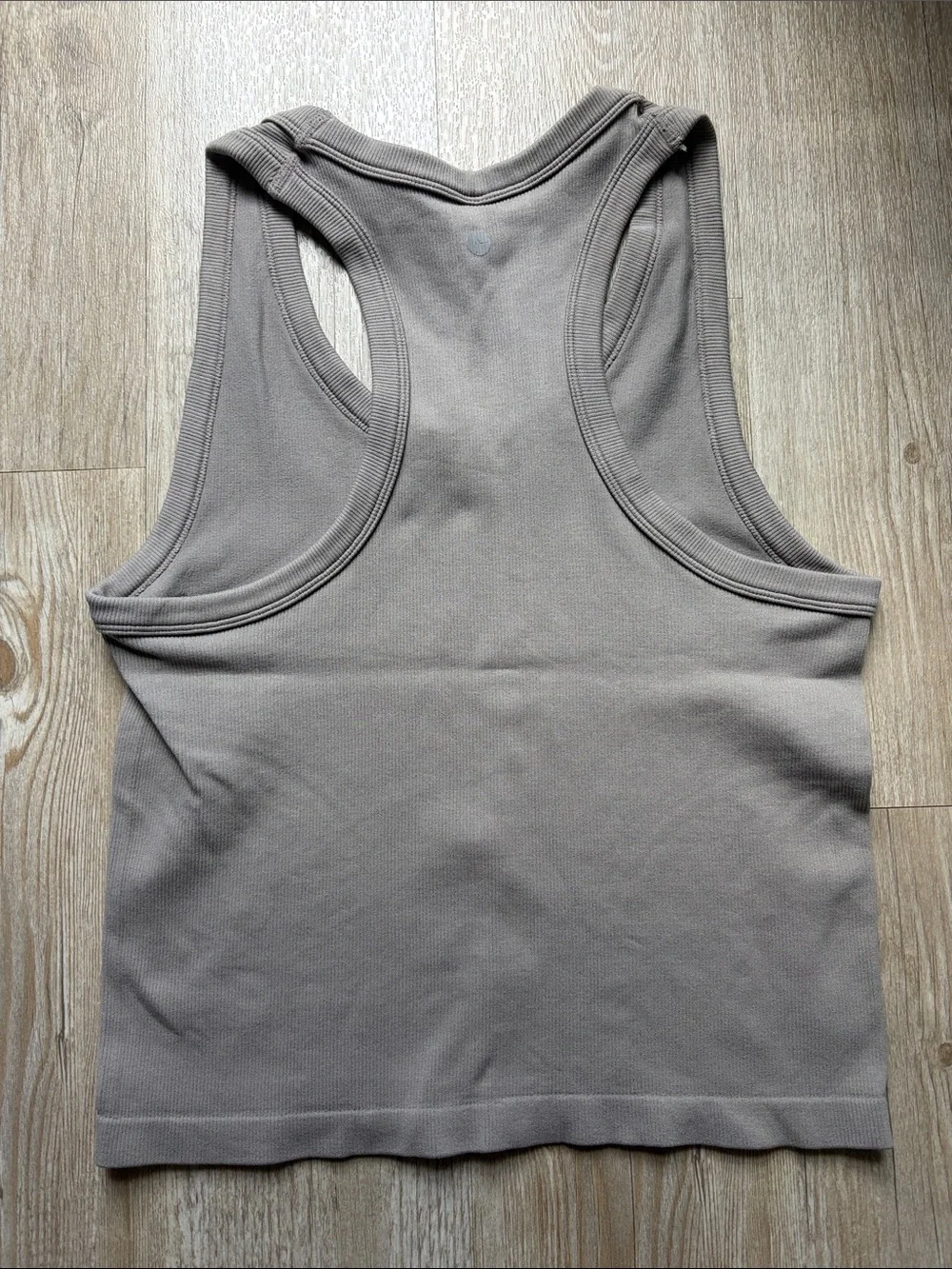 Women’s Ribbed Tank Top Set - White, Beige, Taupe - Picture 3 of 7